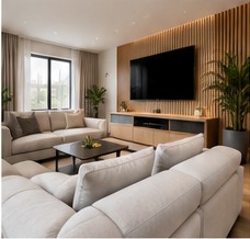 Modern renovated living room